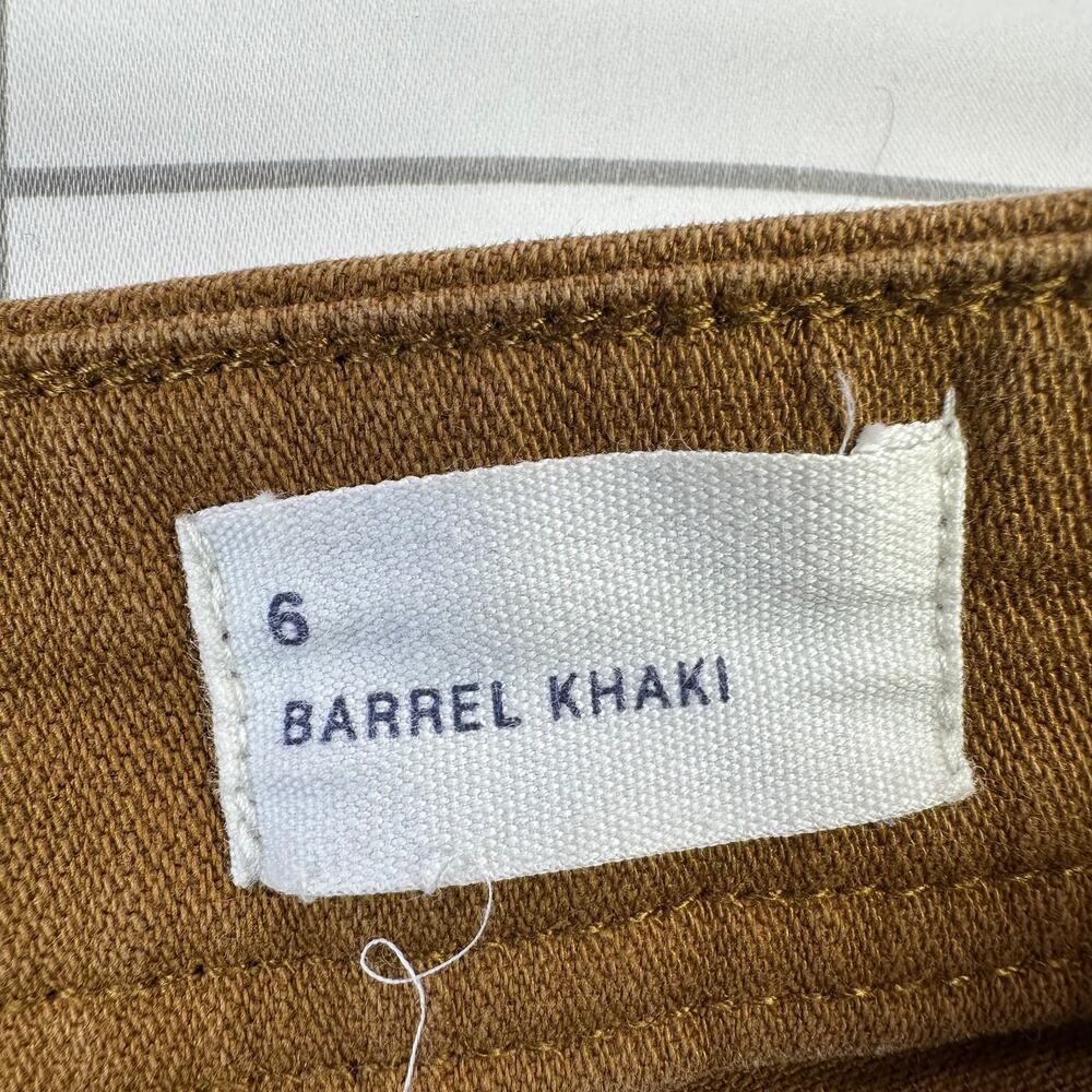 Gap Pants Womens 6 Bronze Brown Barrel Khaki Utility Cotton Blend High Rise - Picture 5 of 12